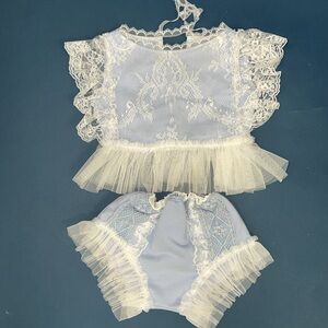Sitter size 2 piece outfit.  Photography clothing.